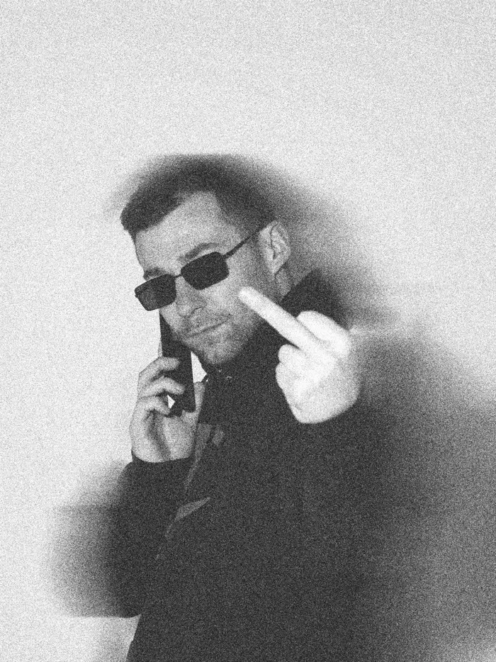 Portrait on the phone